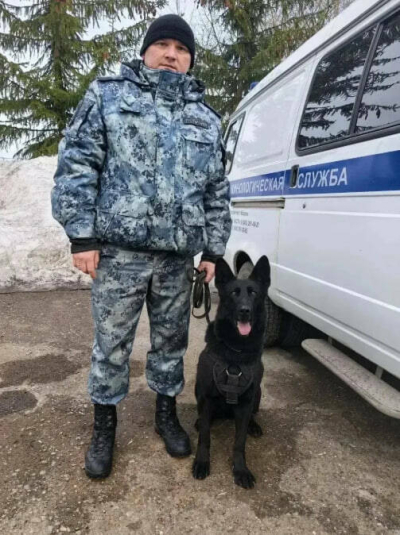 В Казани служебная собака помогла задержать грабителя магазина техники