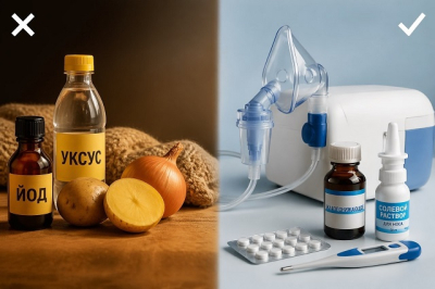Йодовая сетка, уксус и дыхание над картошкой: врач КФУ развенчала опасные народные мифы о лечении простуды