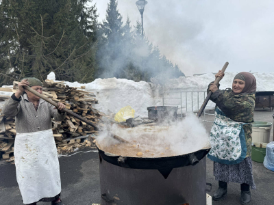 В Казани проходит приготовление сумаляка к празднику Навруз
