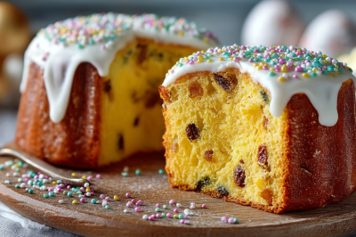 Никакой куркумы и красителей: пасхальный кулич с ярким желтым мякишем &mdash; мягкий и ароматный