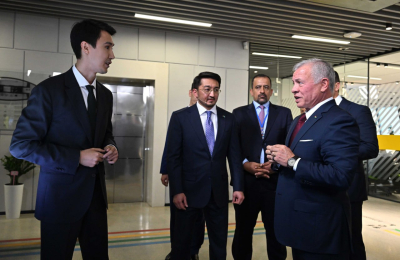 Королю Иордании показали в Astana Hub казахстанские разработки